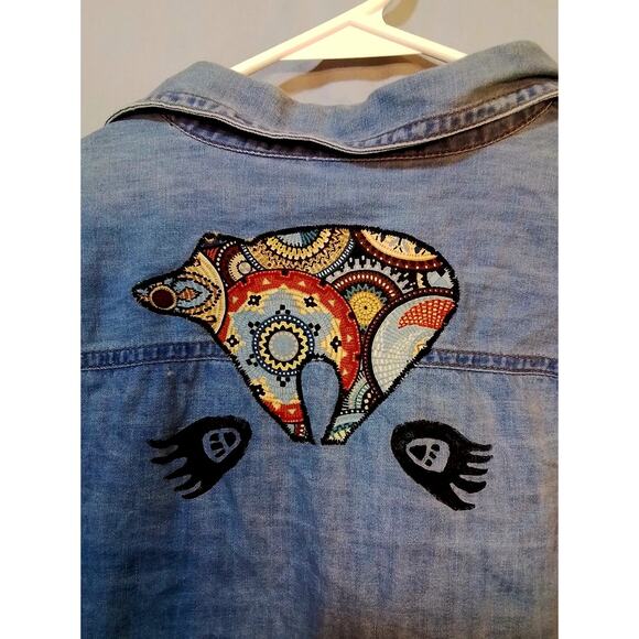 Tianello denim bear shirt - Picture 6 of 7